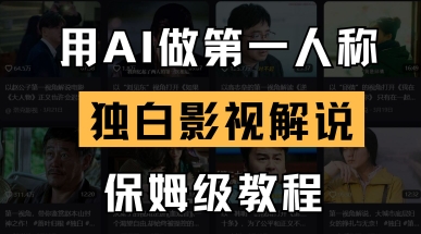 用AI做第一人称独白影视解说，手把手教学，保姆级教程-网创在线